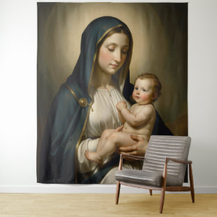 Holy Mother of God – Divine Love & Protection´8 Wandteppich