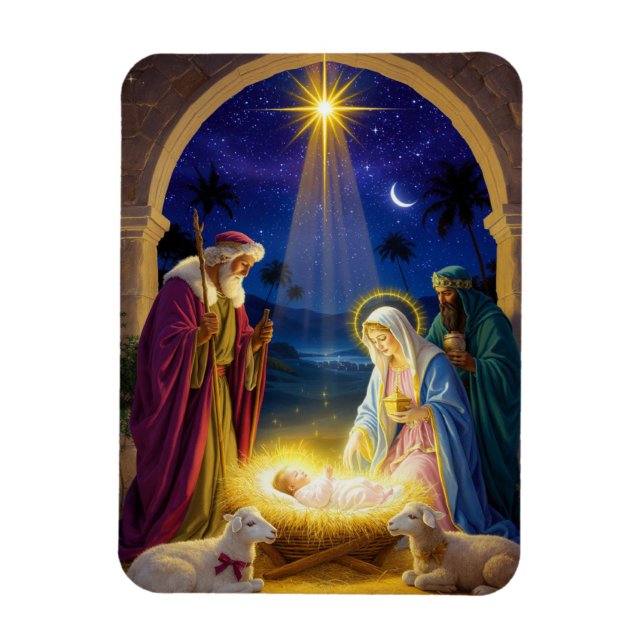 Holy Nativity Christmas Magnet (Vertikal)