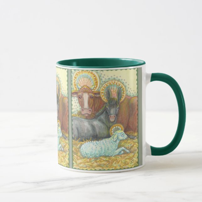 HOLY NIGHT Nativanimals in stabilen RINGER TASSE (Rechts)