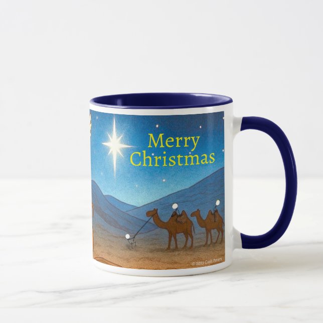 Holy Night Selfie Christmas 11 oz Coffee Mug Tasse (Rechts)