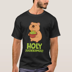 Holy Quokkamole Niedlich Quokka Eating Guacamole Q T-Shirt