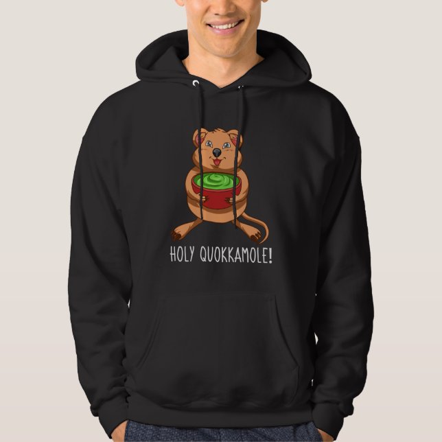 Holy Quokkamole Quokka Avocado  Guacamole Australi Hoodie (Vorderseite)