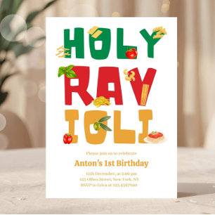 Holy Ravioli Italia Pasta Thema Geburtstag Einladung