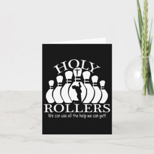 Holy Rollers Matching Bowling Team Karte