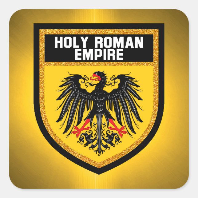 Holy Roman Empire Flag Quadratischer Aufkleber (Vorderseite)