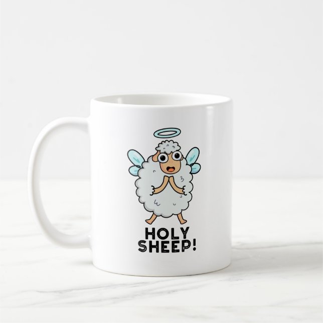 Holy Sheep Funny Animal Puff Kaffeetasse (Links)
