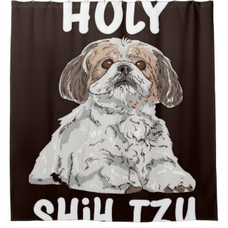 Holy Shih Tzu Cute Shih Tzu Duschvorhang