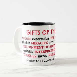HOLY SPIRIT GIFTS   Inspiration   CHRISTLICH Zweifarbige Tasse