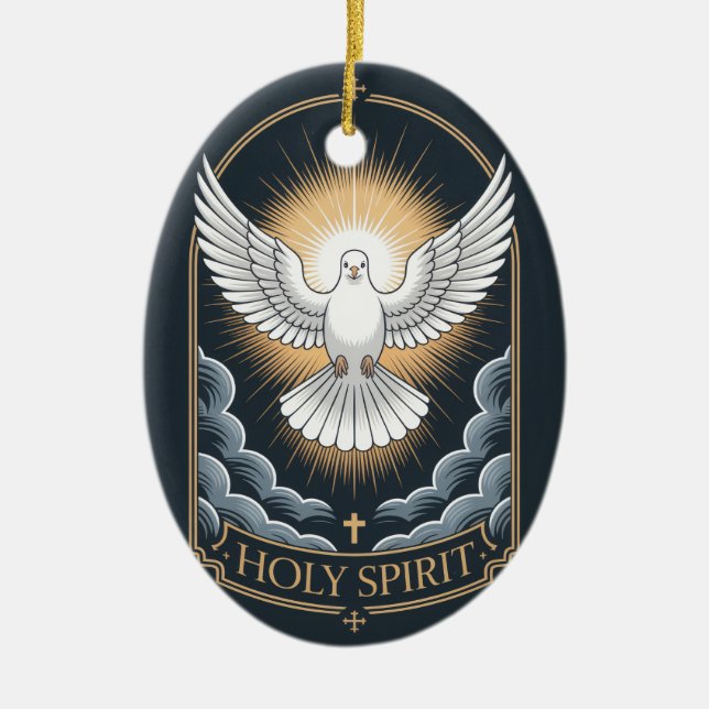 Holy Spirit Keramik Ornament (Vorne)
