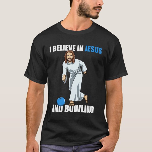 Holy Strike  Bowling Jesus  2 T-Shirt (Vorderseite)