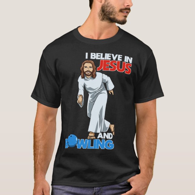 Holy Strike Bowling Jesus T-Shirt (Vorderseite)