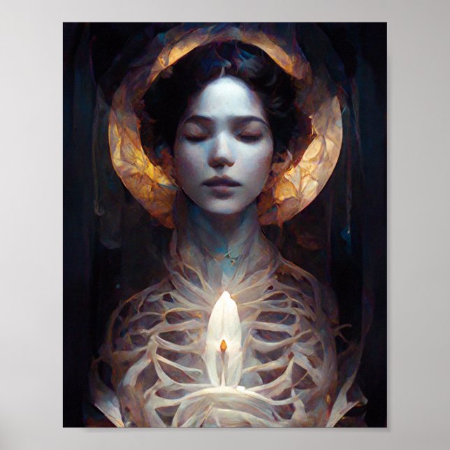 Holy Vessel Dark Fantasy Sci-Fi Gothic Art Poster (Vorne)