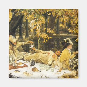 Holyday, das Picknick von James Tissot, viktoriani Magnet