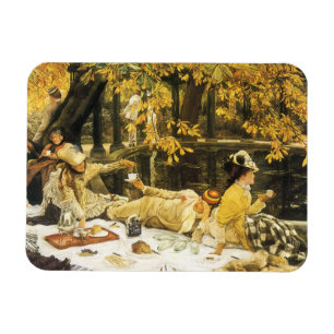 Holyday, the Picnic by James Tissot, Viktorianisch Magnet