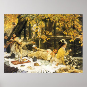 Holyday, the Picnic by James Tissot, Viktorianisch Poster