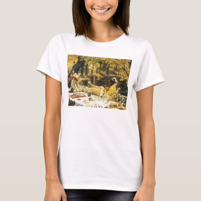 Holyday, the Picnic by James Tissot, Viktorianisch T-Shirt (Vorderseite)