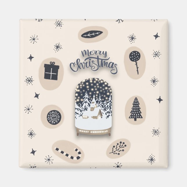 holydays_2_a helle Weihnachten_2 Magnet (Vorne)