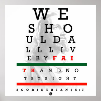 Holyghost Eye Chart Poster