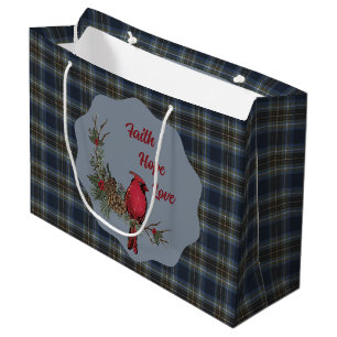 Holyrood Scottish Clan Tartan  Kardinal Große Geschenktüte