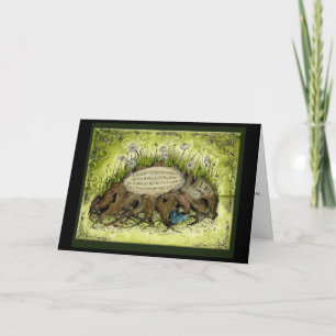 Holz 5. Hochzeitstag Geschenkkarte Karte