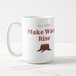 Holz aller Größe zum Steigen bringen Kaffeetasse