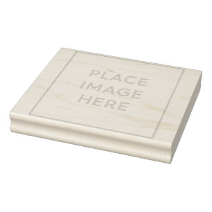 Holz Art Gummi Briefmarke 4" x 5" Gummistempel