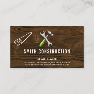 Holz   Bauschreinerei   Erbauer Visitenkarte