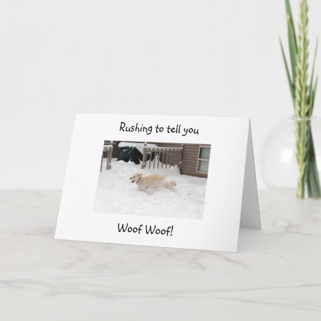 HOLZ BEI "4O" SCHAUEN SIE "GUT!" KARTE (Vorderseite)