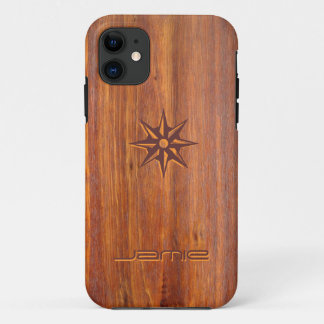Holz-Blick geschnitzte kundengebundene Abdeckungen Case-Mate iPhone Hülle
