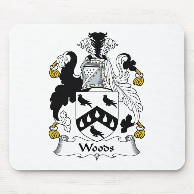Holz-Familienwappen Mousepad (Vorne)