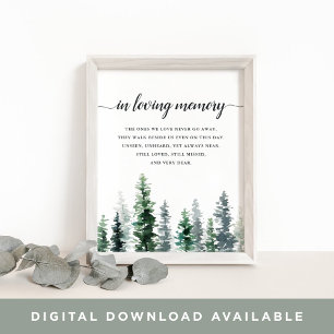 Holz-Garten-Hochzeitsgedenkzeichen Poster