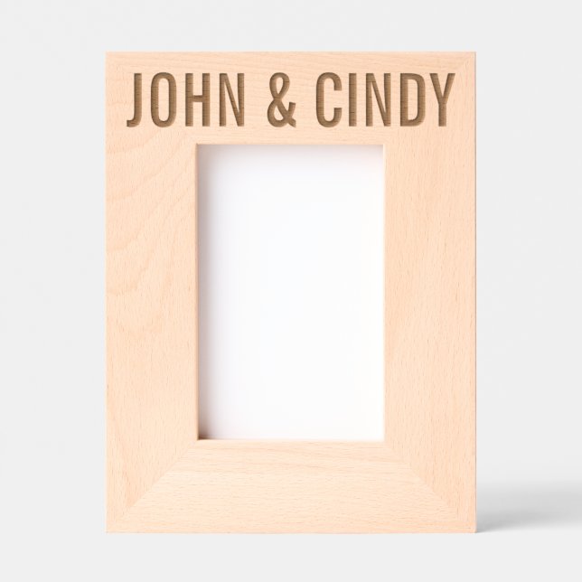 HOLZ GEÄTZTE RAHMEN (Vorderseite)