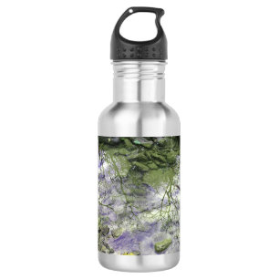 Holz-gehende Inspirations-Wasser-Flasche Edelstahlflasche