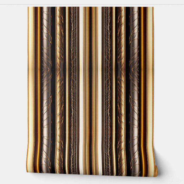 Holz Gold Moderne Kunst Lamperia Collection Tapete (Abrollen)