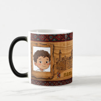 Holz gravierter Stil Jerusalem Tasse