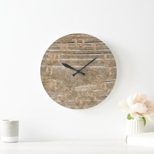 "Holz" Große Wanduhr
