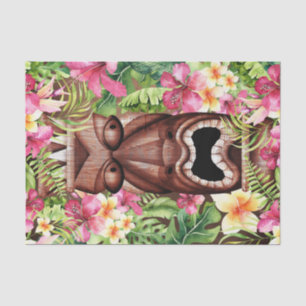 Holz Hawaiian Tiki Luau Sommer Tropisches Party Seidenpapier