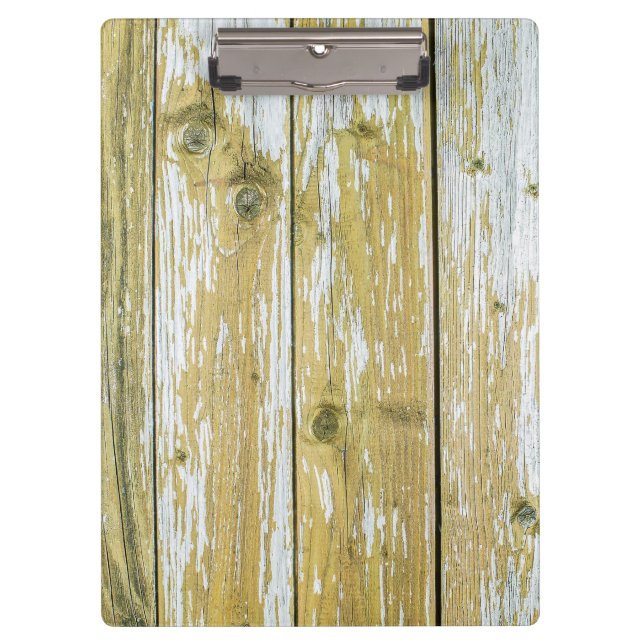 Holz Hintergrund Moderne Elegant Klemmbrett (Vorderseite)