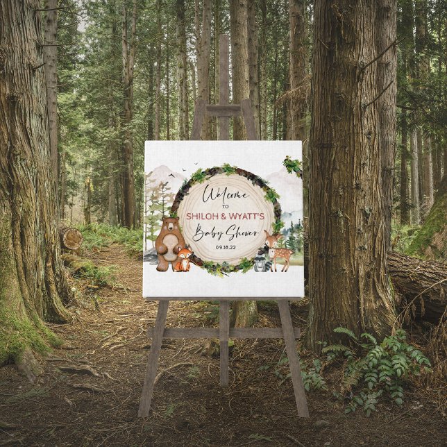 Holz Holz Slice Begrüßungsschild Plakat (Von Creator hochgeladen)
