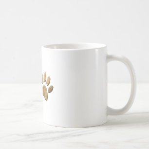 Holz Hund Pfotenabdruck Tasse