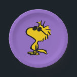 Holz in Sonnenbrille Pappteller<br><div class="desc">Fügen Sie Ihrem Party eine coole Stimmung mit diesen Tellern,  in denen Woodstock eine stilvolle Sonnenbrille rockt. Dieses spielerische Design ist perfekt für lässige Ansammlungen,  Geburtstage oder Outdoorveranstaltungen geeignet und bringt eine Touch von Peanuts Charme und Persönlichkeit an Ihren Tisch.</div>