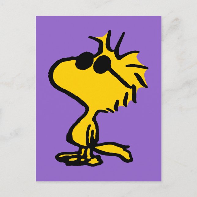 Holz in Sonnenbrille Postkarte (Vorderseite)