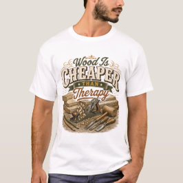 Holz ist billiger als Therapie Vintage T-Shirt
