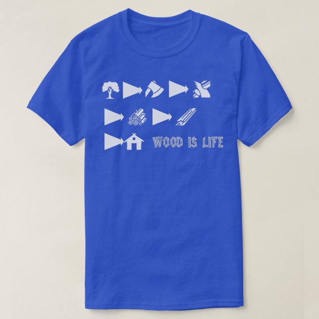 Holz ist Leben 1 T-Shirt (Design vorne)