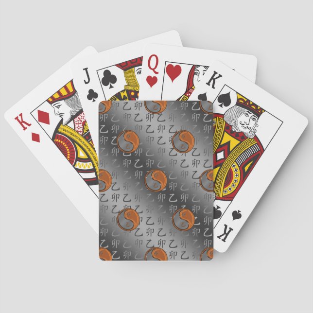 Holz Kaninchen Spielkarten (Rückseite)