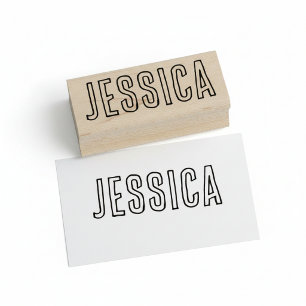 Holz-Kunst-Signatur-Stempel mit individuellem Name Gummistempel
