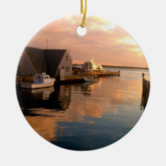 Holz-Loch-Hafen-Weihnachtsverzierung Keramikornament