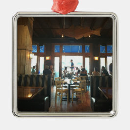 Holz-Loch-Ufergegend-Weihnachtsverzierung Ornament Aus Metall