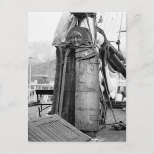 Holz-Maiden, Foltergerät, 1910er Postkarte