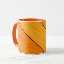 Holz Muster orange Kaffee Tasse